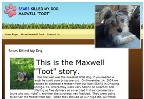 Sears Killed My Dog